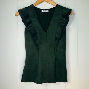 Bailey 44 Green Cap Sleeve Blouse